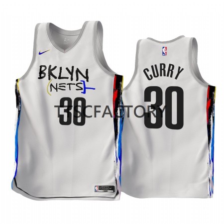 Brooklyn Nets Seth Curry 30 Nike 2022-23 City Edition Valkoinen Pelipaidat Swingman - Miesten